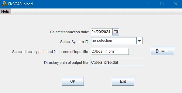 FixBOAFupload Screen