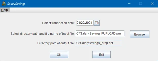 SalarySavings Screen